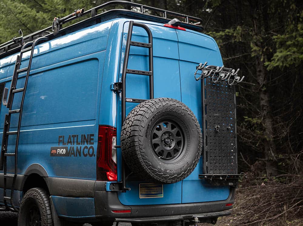 Sprinter Van Rear Ladder + Tire Carrier