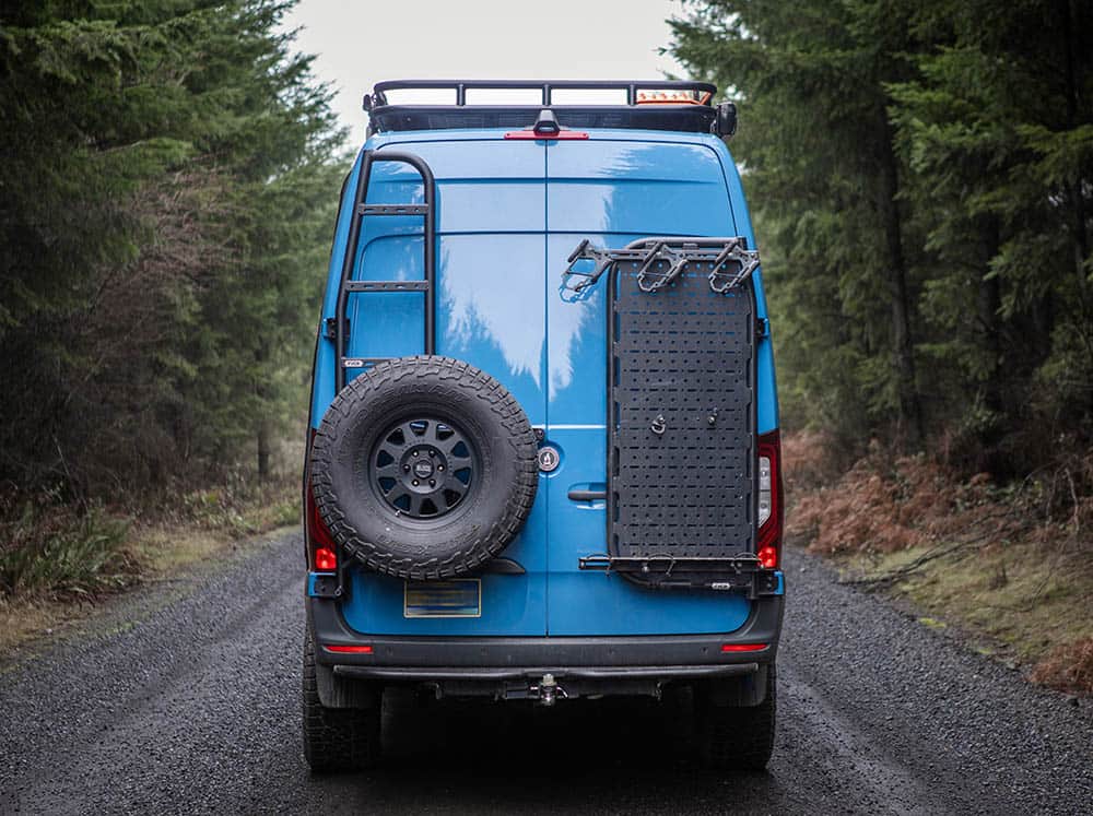 Sprinter Van Rear Ladder + Tire Carrier