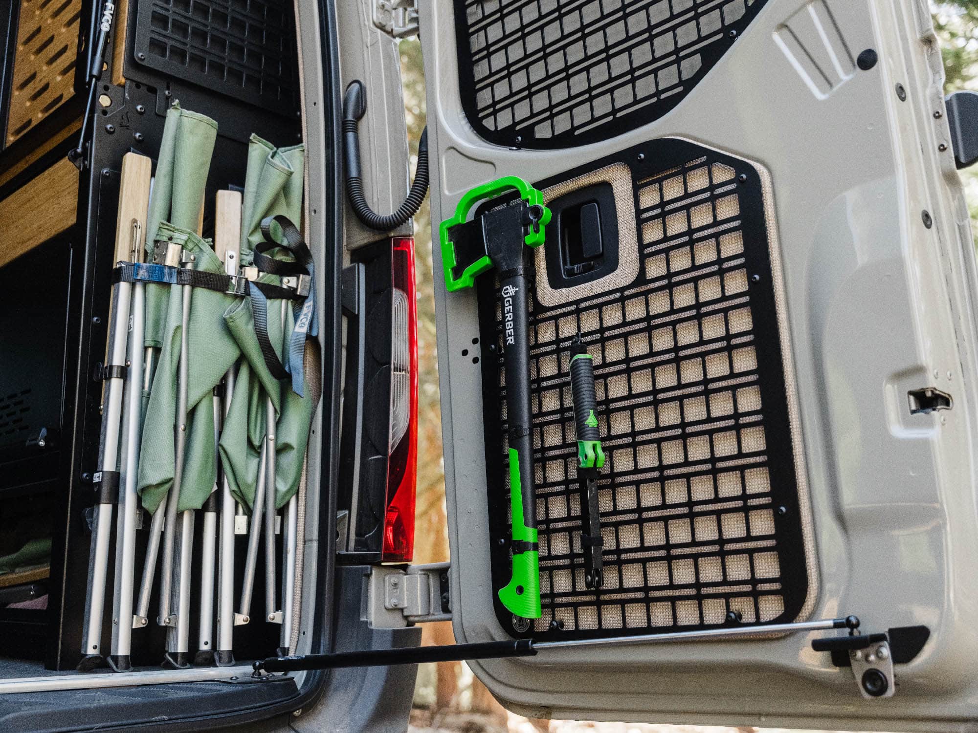 Sprinter Van Rear Door Molle Panels