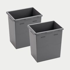 [A0085-DSBN-GRY] Set of two deep Stash Bins