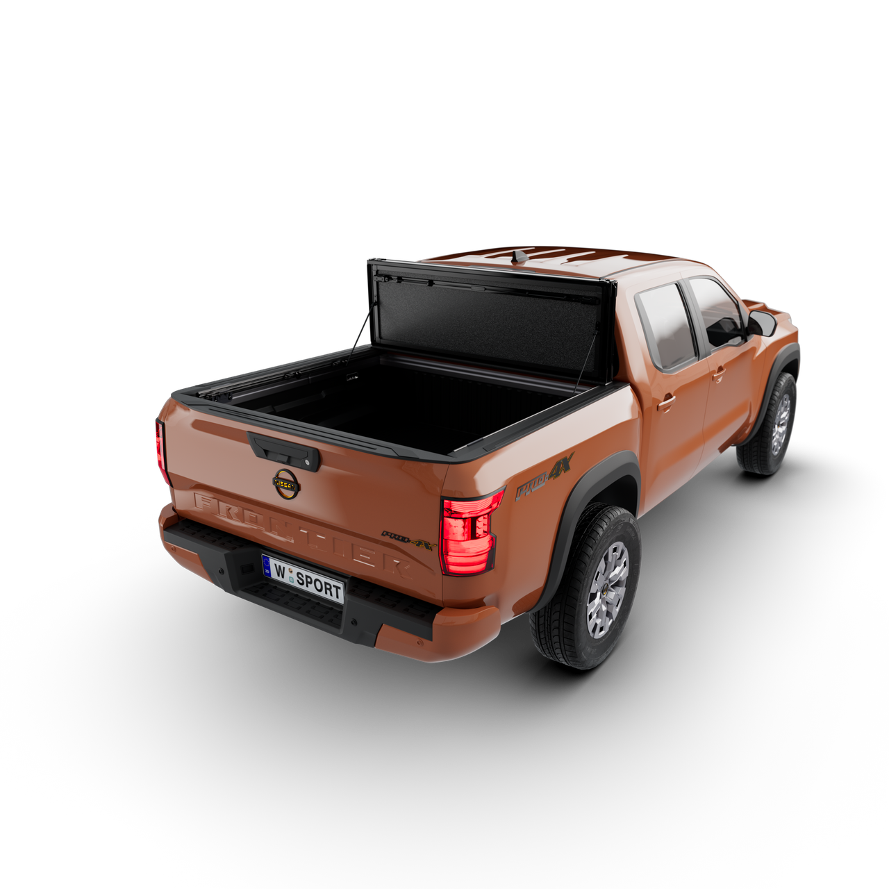 Worksport AL4 Flip-Up Tri-Fold Hard Tonneau Cover for Nissan Frontier