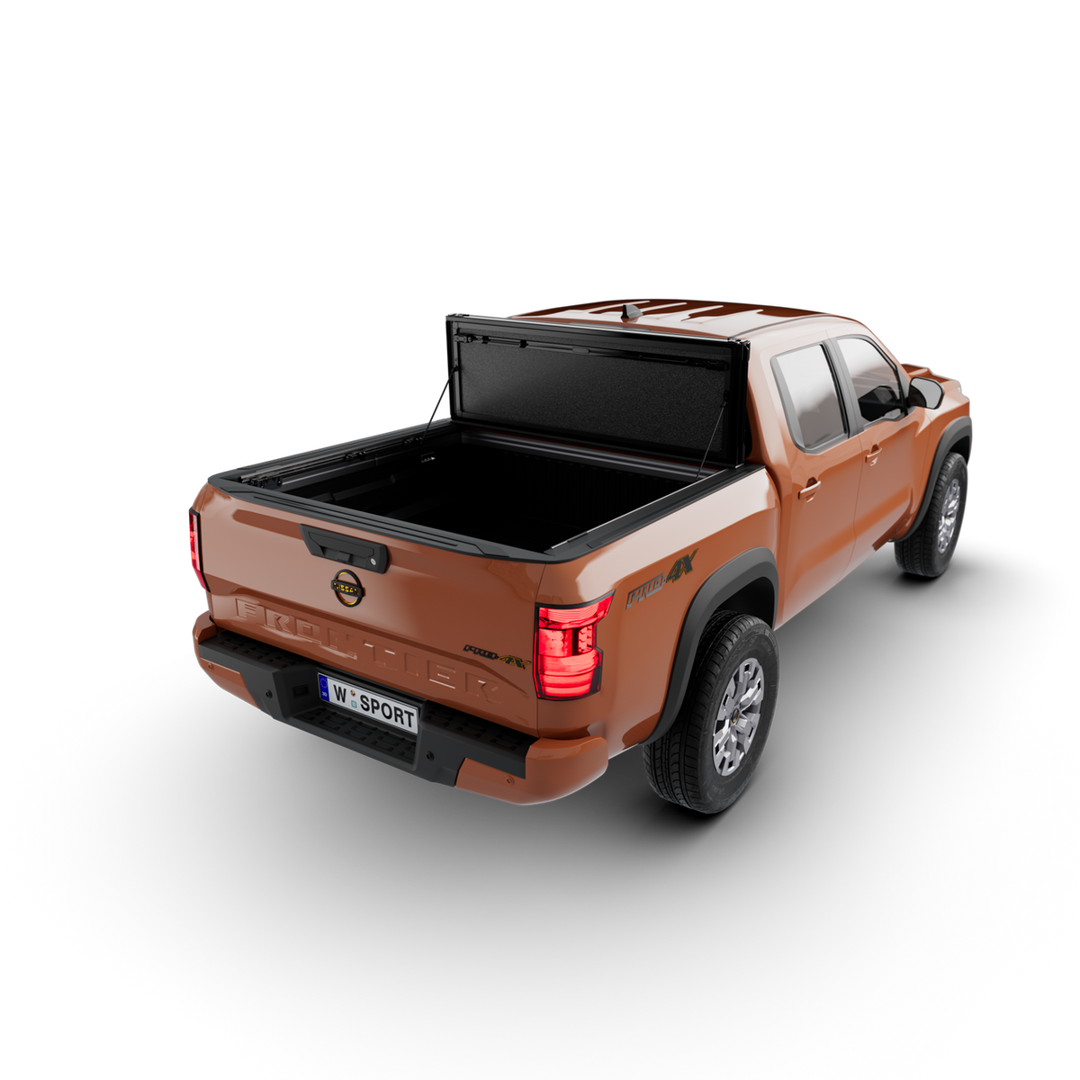 Worksport AL4 Flip-Up Tri-Fold Hard Tonneau Cover for Nissan Frontier
